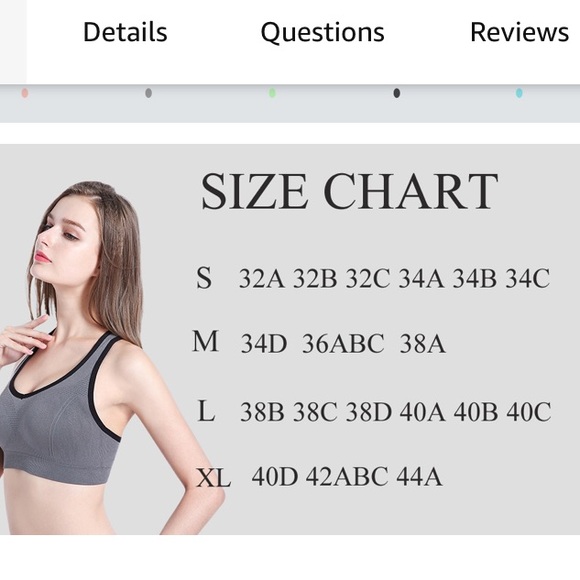 NWOT EMY 2-Pack Black/Gray Racerback Sports Bras Pullover Sports Bra Small (S) - Picture 5 of 12